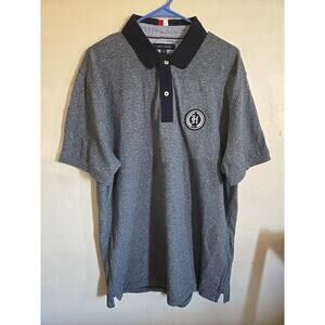 Tommy Hilfiger Sz 2XL Royal Blue Polo w/Navy Blue Collar H Crest